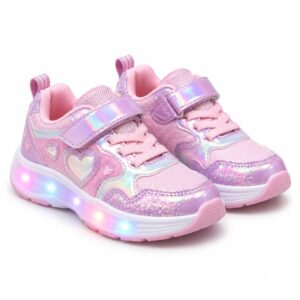 Zapatillas deportivas infantiles con luces para niña