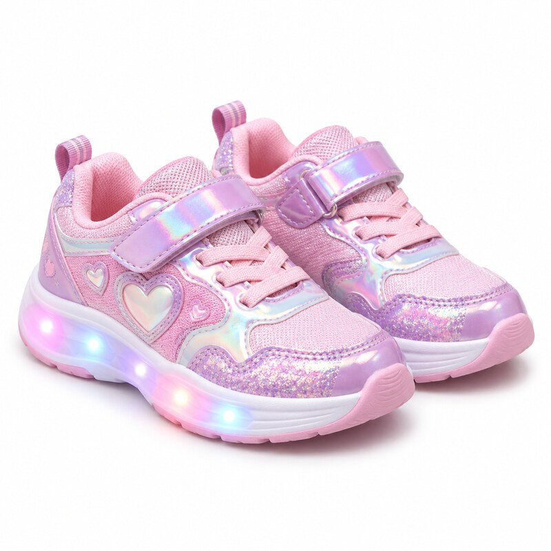 Zapatillas deportivas infantiles con luces para niña