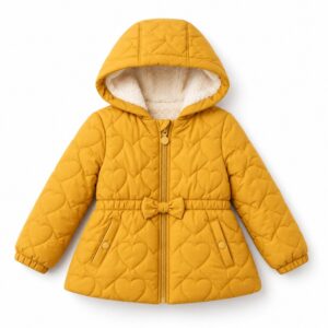 Chaqueta acolchada con capucha para niña