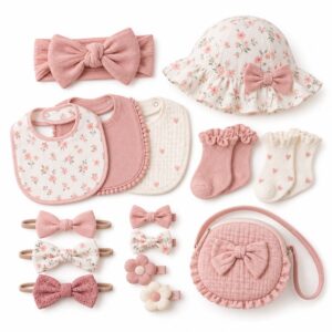 Selección de accesorios infantiles para bebé niña