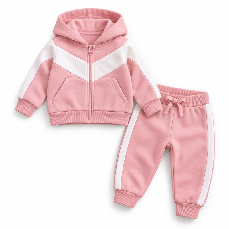Conjunto deportivo infantil de dos piezas para bebé niña