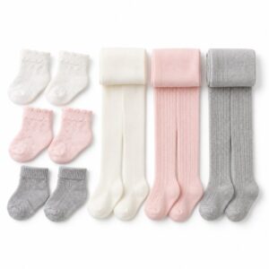 Pack de calcetines y leotardos infantiles para recién nacido