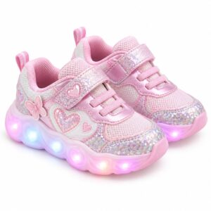 Zapatillas deportivas infantiles con luces para bebé niña