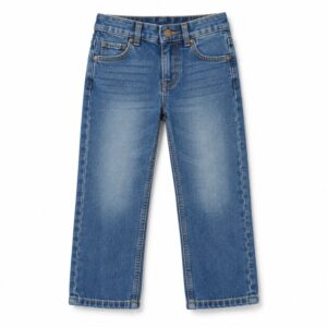 Pantalón vaquero infantil de corte recto para niño